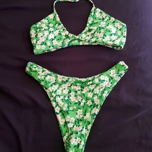 Bikini shein size s color green